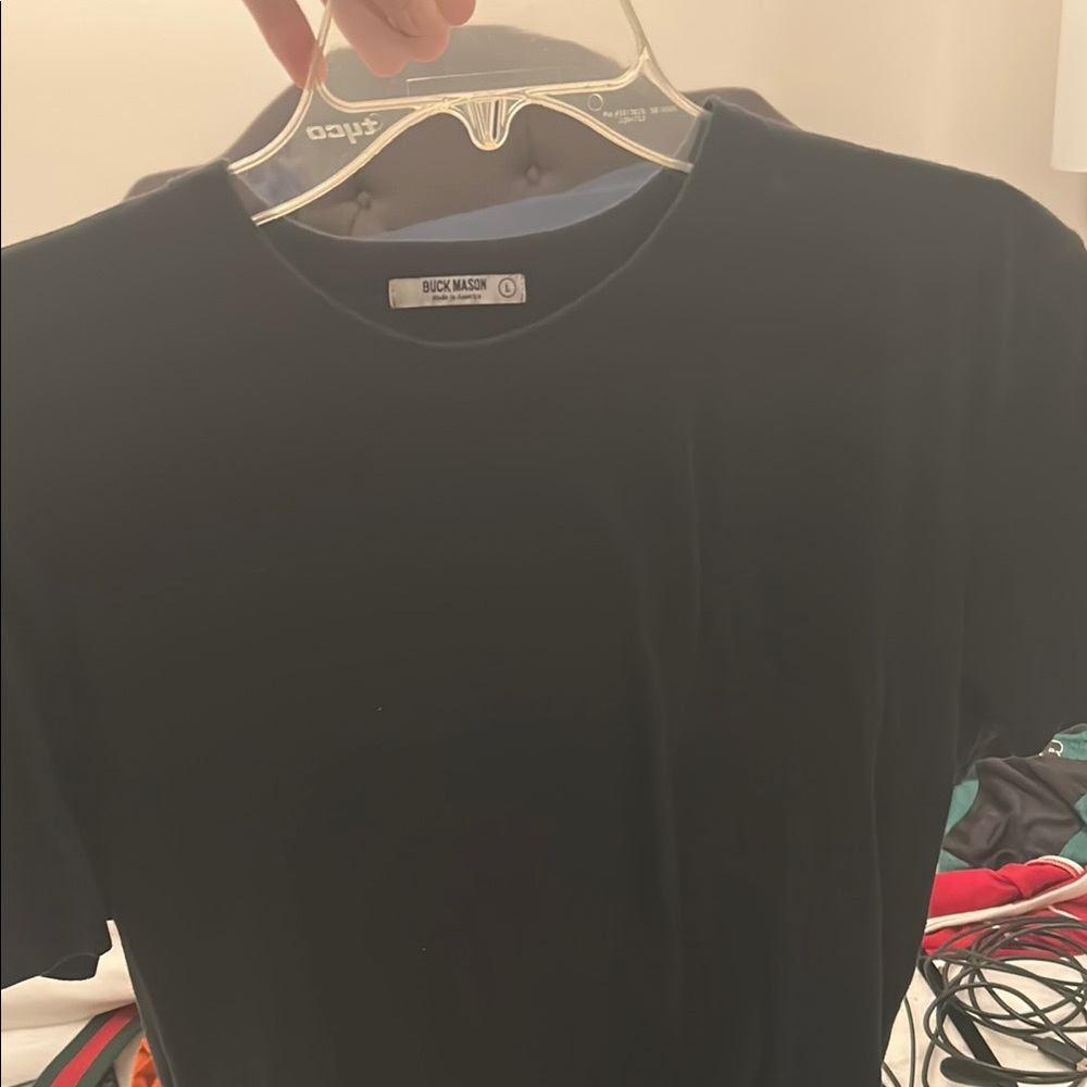 Buck Mason Black Classic Crew Neck Tee